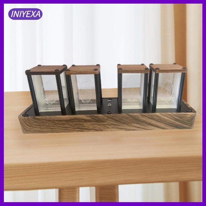 [Iniyexa] Modern Nixie Tube Clock LED Table Clock นาฬิกาปลุกของขวัญตกแต่งบ้าน