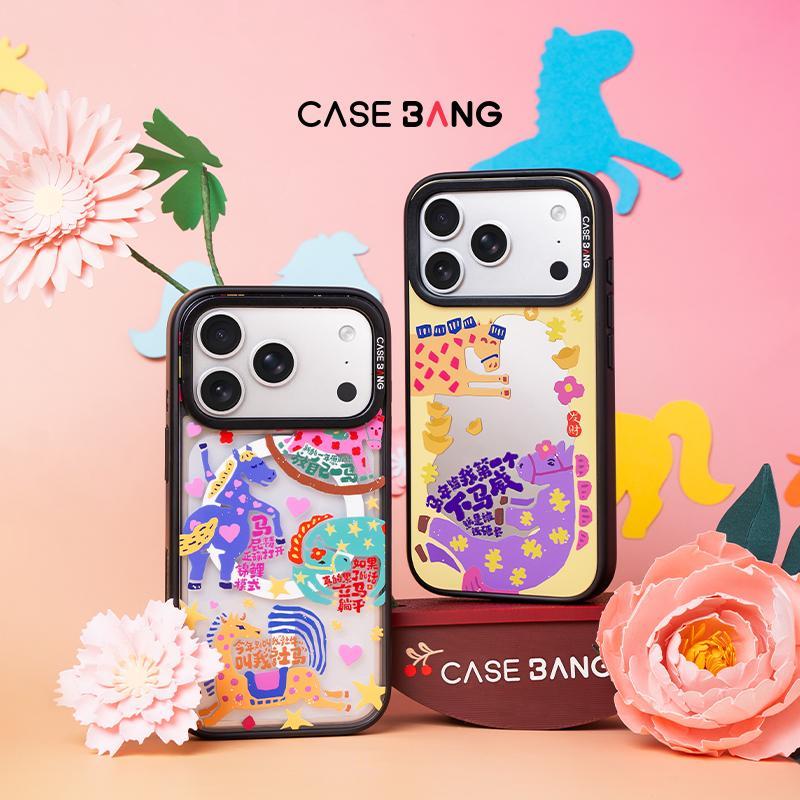 CASEBANG Magic Horse Series เคสแม่เหล็ก ImagiSnap, เปลี่ยนกลับ, ป้องกันการตกกระแทกทหาร, เข้ากันได้กับ iPhone 16 17