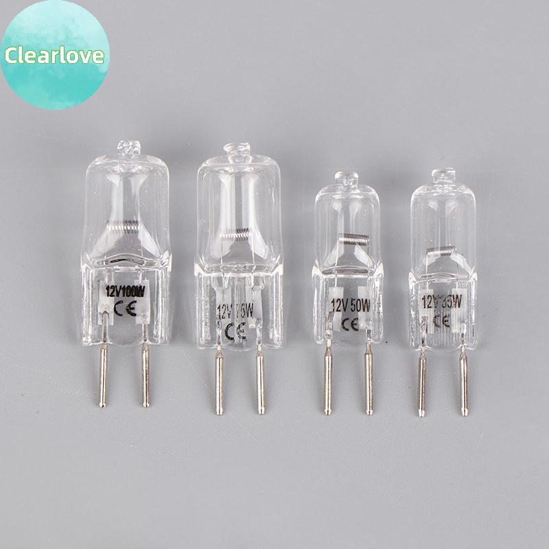 Clearlove 1 PC G6.35 12V 20W 35W 50W 70W 100W หลอดไฟทํางานหลอดไฟ G6.35 Aroma โคมไฟ G6.35 กล้องจุลทรร