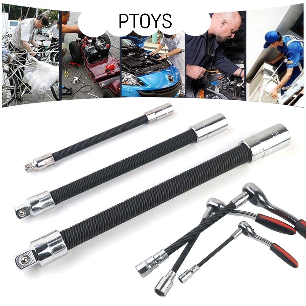 Ptoys โพสต์ก้านขยาย,เพลายืดหยุ่นประแจวงล้อไดรฟ์ซ็อกเก็ตขยายบาร์,1/4 3/8 1/2แรงบิดสูงหัวแปลงเชื่อมต่อก้านอะแดปเตอร์สว่านอิเล็กทรอนิกส์