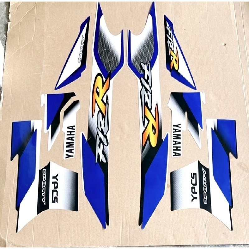 Pnp PnP Striping สติกเกอร์ yamaha F1ZR fizr fiz r f1 zr Sporty 2001 2002 Blue list body มอเตอร์