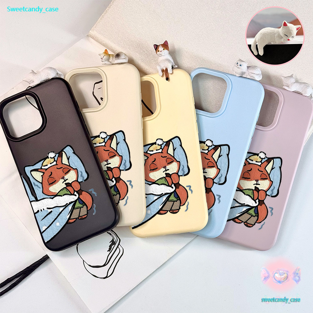 เคสสำหรับไอโฟน11 สต๊อกไทย ซูคู่ หมาจิ้งจอก เคสมือถือนิ่มซิลิโคน TPUแบบด้าน For IPhone17 13 11 12Pro PROMAX 16 14 15PLUS