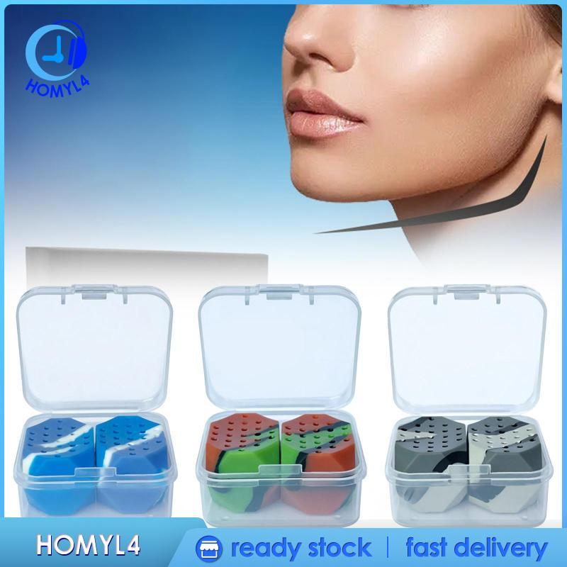 [Homyl4] Jaw Exerciser Jawline Strengthener อุปกรณ์ Face Shaper Double Chin Reducer Jaw