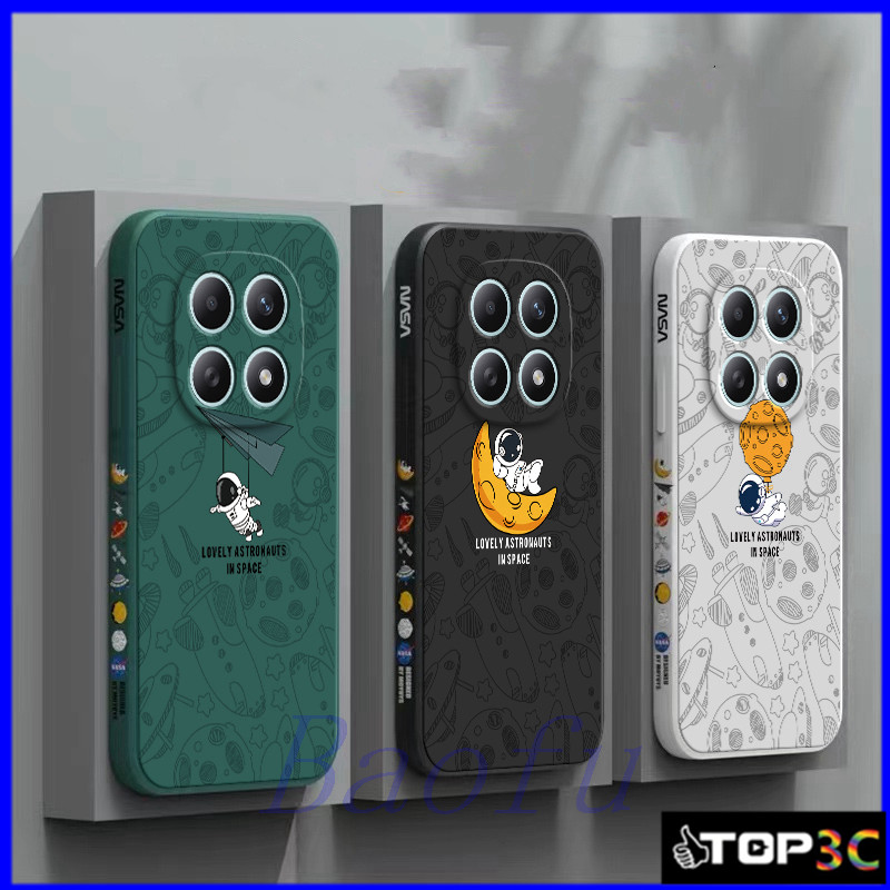 Case Poco M8 5G เคสโทรศัพท์ลายการ์ตูนนักบินอวกาศซิลิโคน XTKR