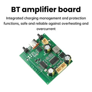 DC5V/3.7V แบตเตอรี่ขับเคลื่อน TWS สเตอริโอ BT เครื่องขยายเสียง 2*10W Dual Channel ปรับโทนและชาร์จได้