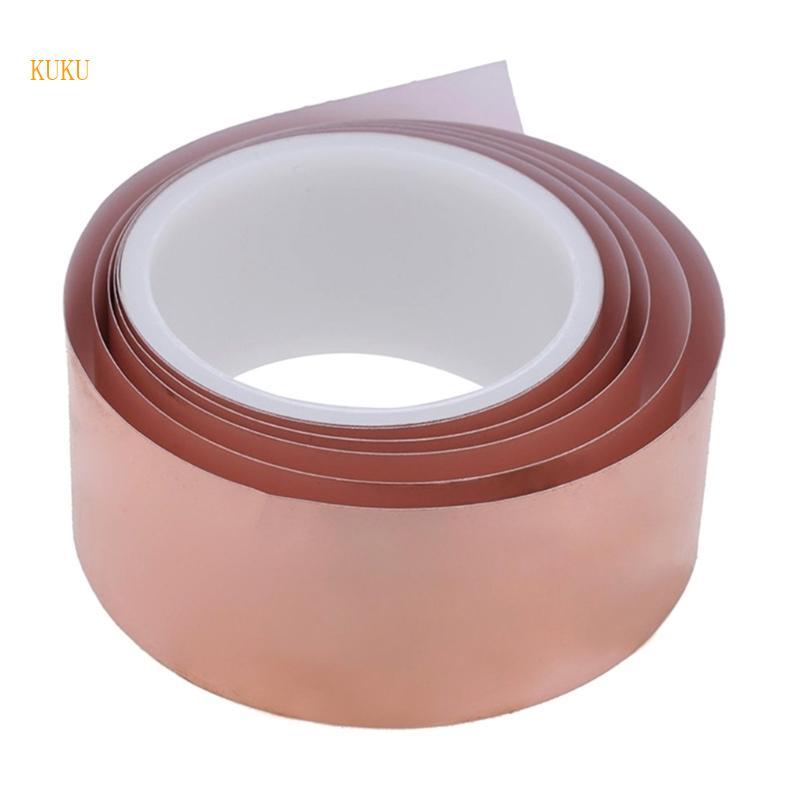KU* Guitar Copper Foil Tape สําหรับ Guiter Bass Phone Glue Shielding Tape