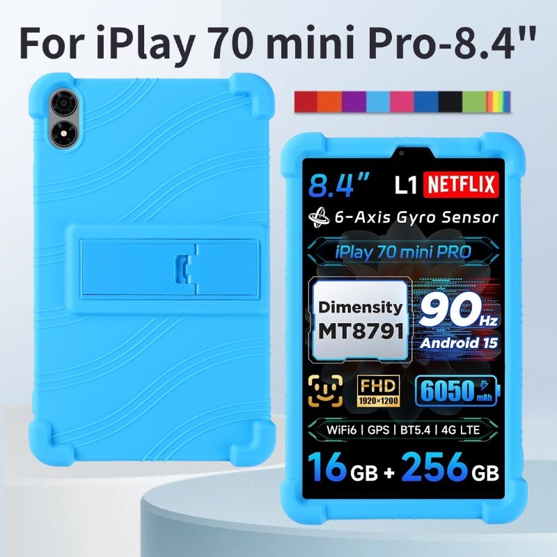 สําหรับ Alldocube iPlay 70 mini Pro 8.4 "T813 iPlay70 mini Pro กรณีกันกระแทกเด็กที่เป็นมิตรฝาครอบซิลิคอนอ่อนขาตั้งเกราะป้องกัน