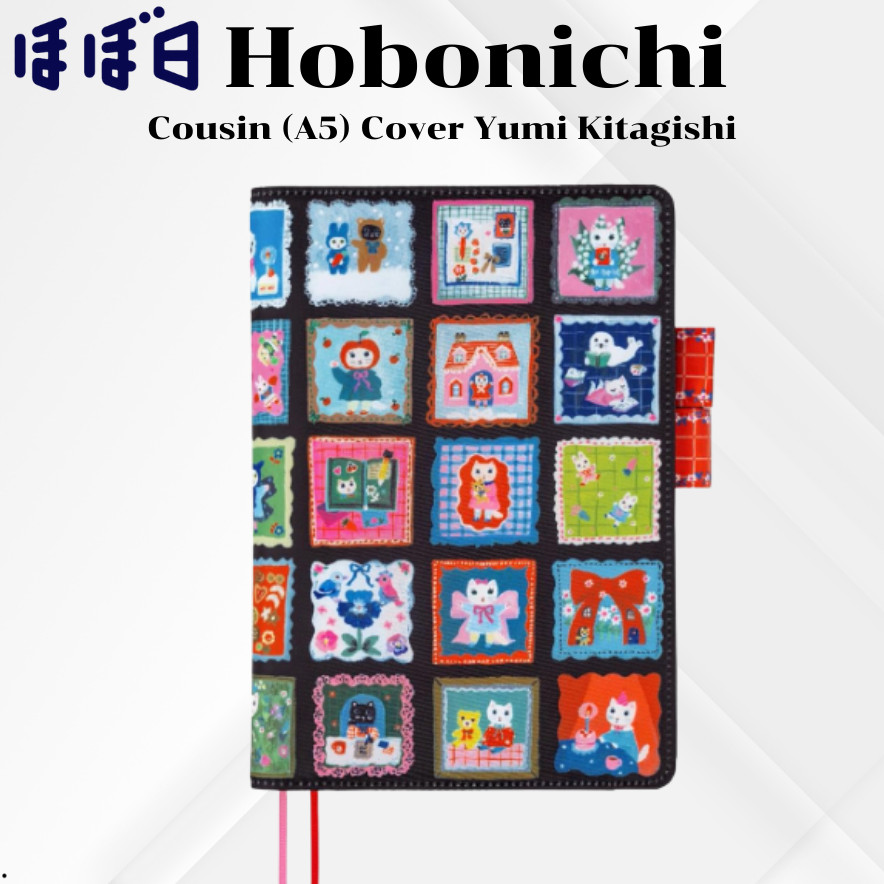 Hobonichi Cover Cousin A5 Yumi Kitagishi [Everyday Life of White Cat] Cute Art Planner Case