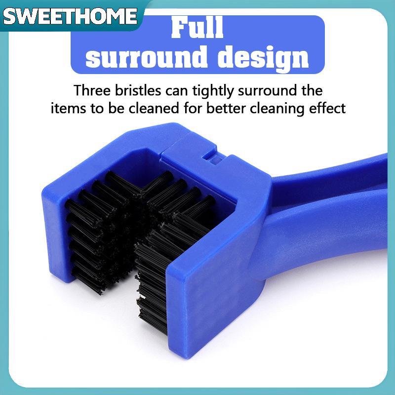 SWEETHOME ทําความสะอาดโซ่จักรยานแบบพกพารถจักรยานยนต์โซ่จักรยานเสือหมอบทําความสะอาดแปรงทําความสะอาดกล