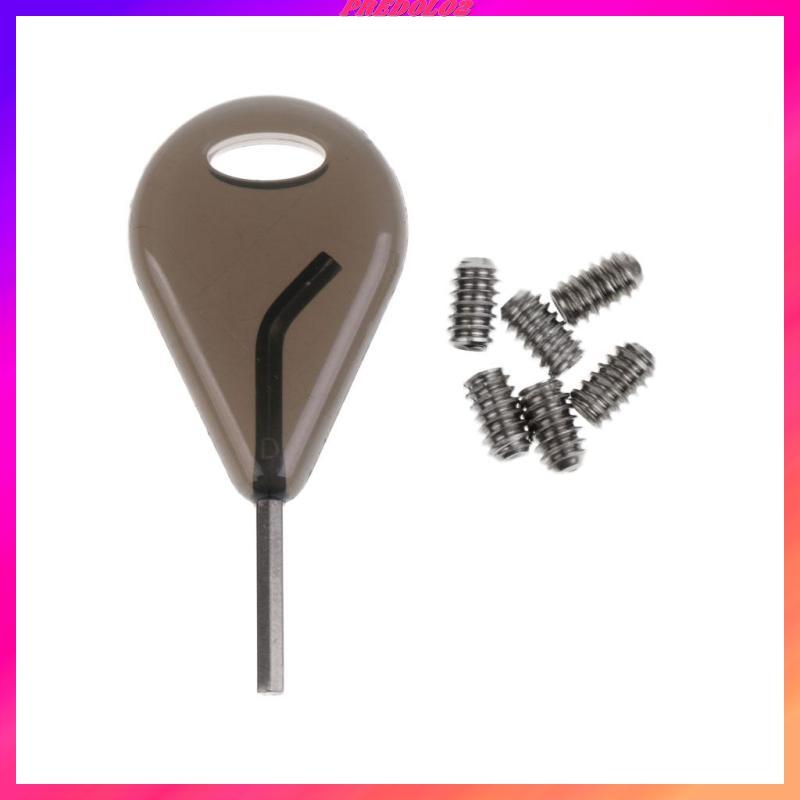 [Predolo2] 6 ชิ้น Grub สกรูและกุญแจ - ชุดอุปกรณ์เสริมครีบกระดานโต้คลื่น - สําหรับ SUP Surf Surf Surf