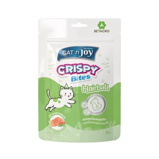 CAT n Joy ใหม่! ขนมแมว Crispy Bites กรุบกรอบ อร่อยทุกคำ จากแซลมอนคุณภาพ ขนาด 50 กรัม