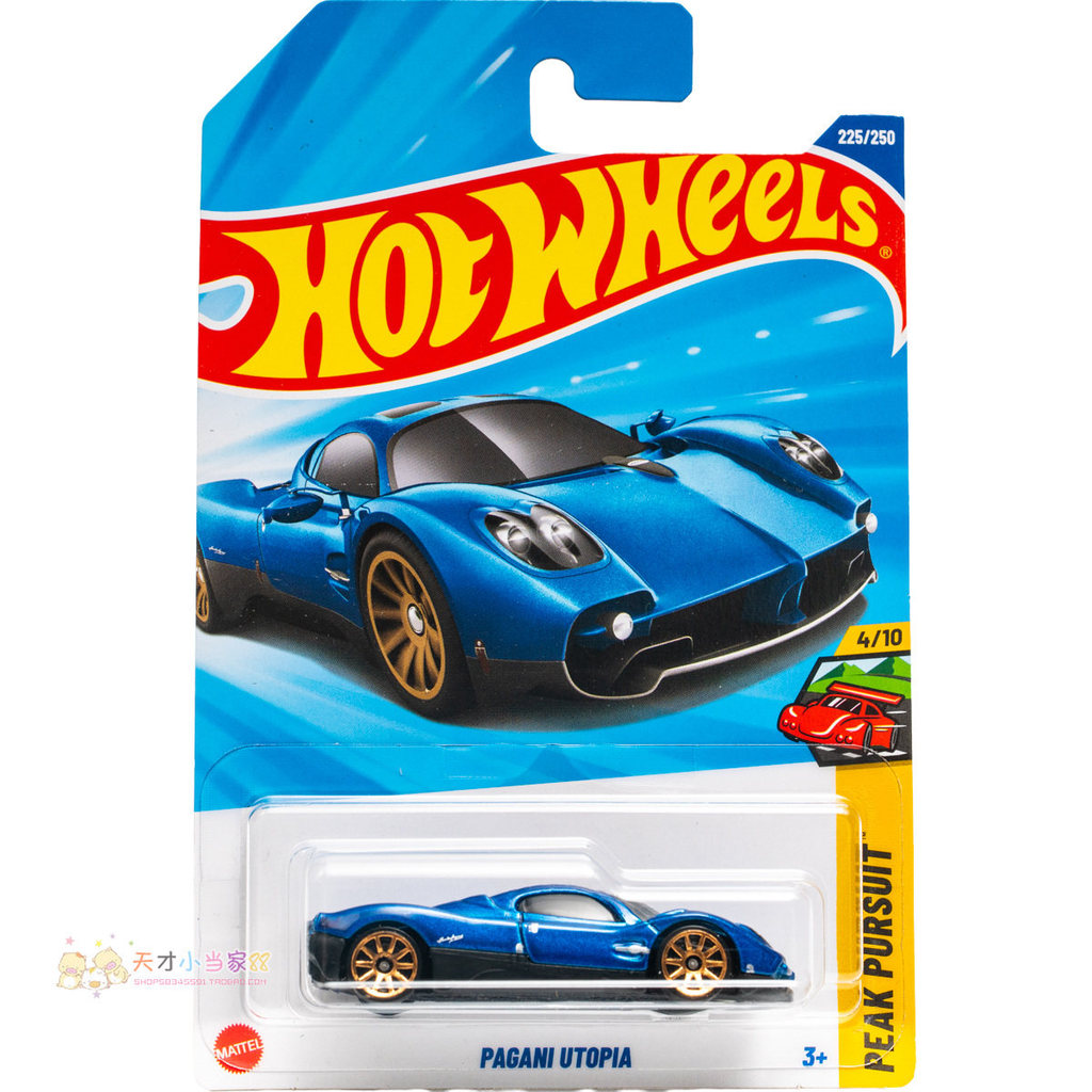 เลขที่. 225 PAGANI UTOPIA PAGANI PAGANI UTOPIA PAGANI Blue Hot Wheels PEAK PURSUIT Series 25M