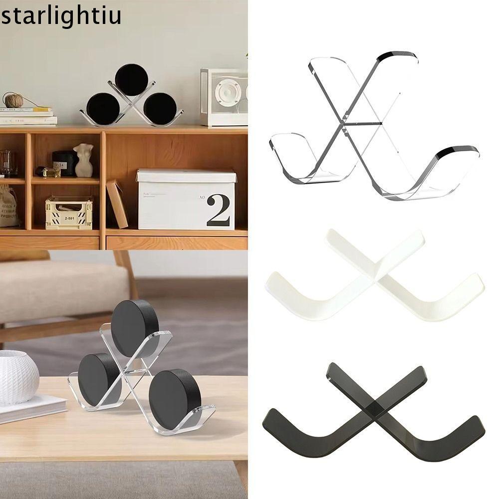 ESTHER Hockey Puck Display, อะคริลิคตกแต่งกีฬา Ice Hockey Puck Display Stand Holder, โปร่งใส Triple 