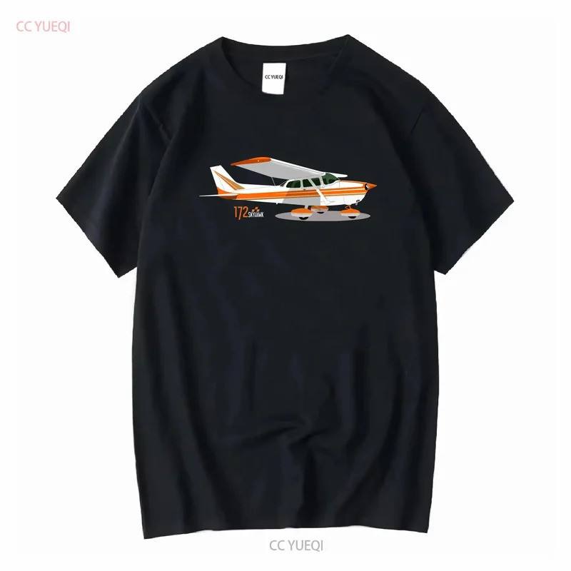 เสื้อยืดลายเครื่องบิน Aeroclassic Cessna 172 Skyhawk PPL สไตล์วินเทจ แขนยาวหรือแขนสั้น สำหรับผู้ชาย 