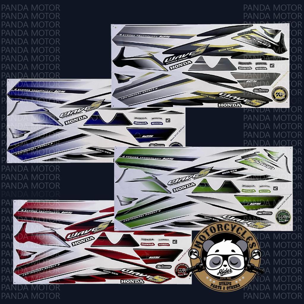 Honda w125s (2) wave 125s มอเตอร์สติกเกอร์ stiker Stripes stok ยานยนต์รถจักรยานยนต์ motosikal