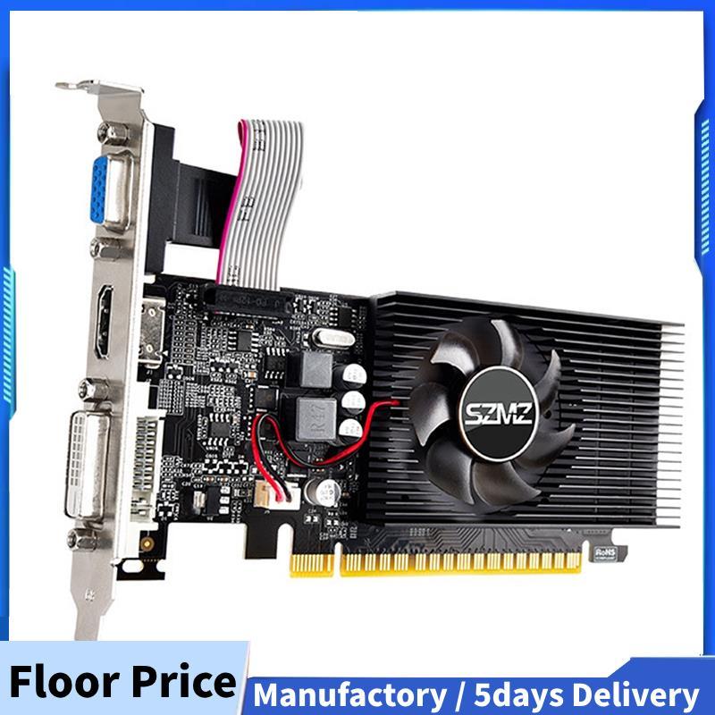1 ชิ้น GT730 4GB DDR3 128Bit กราฟิกการ์ดพร้อมพัดลมระบายความร้อน Low Profile กราฟิกการ์ดสีดําสําหรับ 