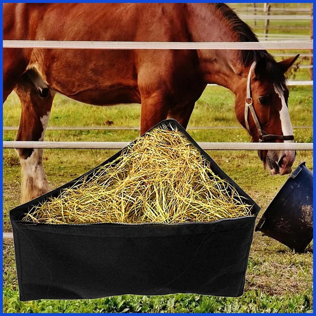 Hay กระเป๋า Heavy Duty Breathable ช้า Feeder Goat Hay กระเป๋าสําหรับแพะแกะวัววัวกระต่ายไก่ปศุสัตว์ S