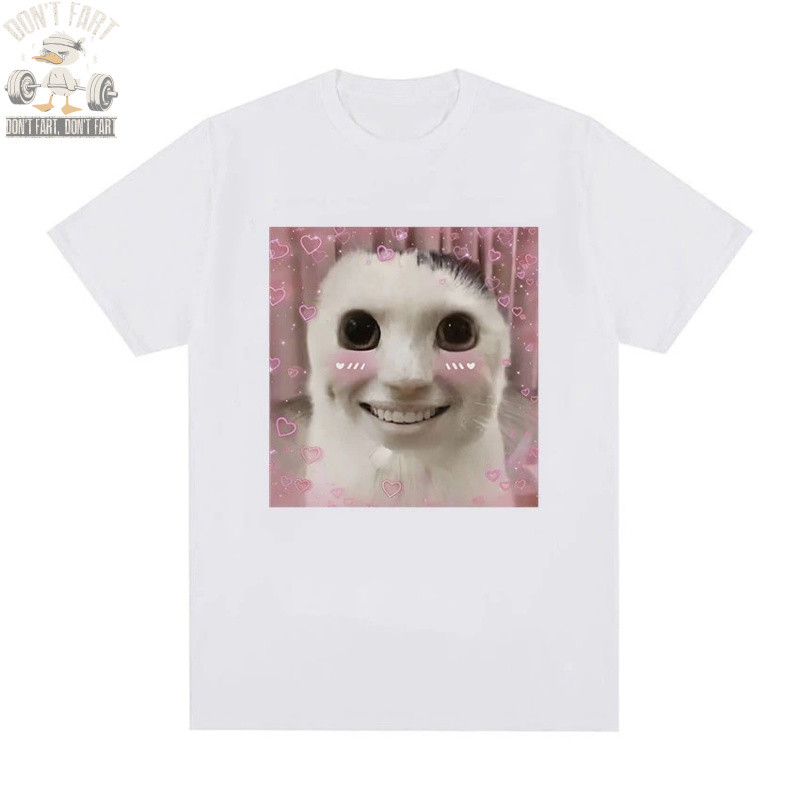 🔥Goofy Ahh Cat Meme Graphic T Shirts เสื้อยืด S-3XL 336