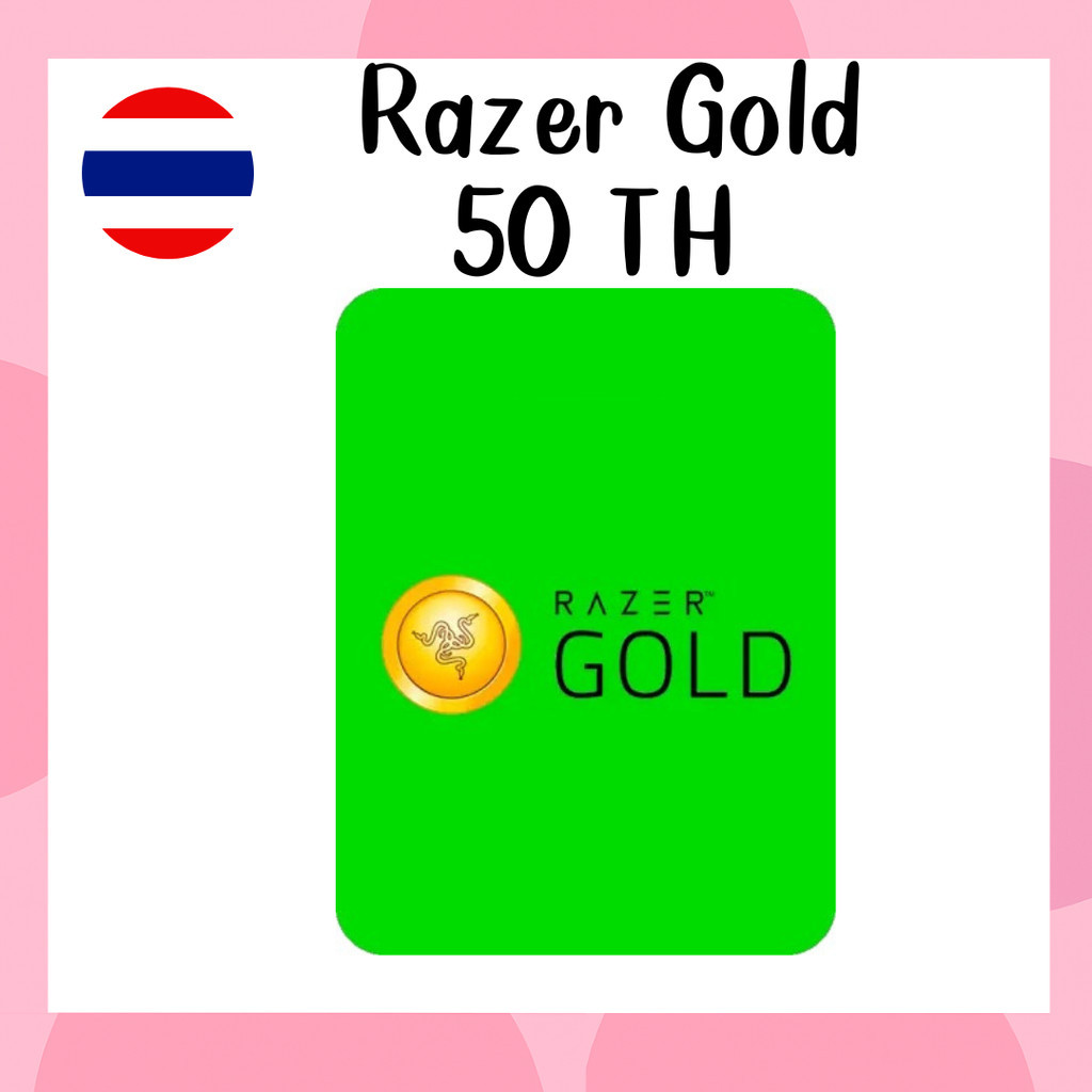 Razer Gold PIN 50 TH  Razer Gold (TH) 50 เติx Robux / Free Fire / Genshin