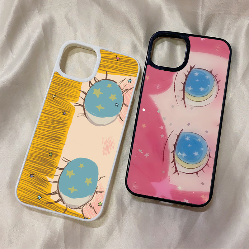 เคสอะคริลิคใสแข็งลายดวงตาดาราสวยงาม สำหรับ iPhone 11 12 13 14 15 16 Pro Max iPhone 13 iPhone 15 Pro Max ดีไซน์สวยงาม