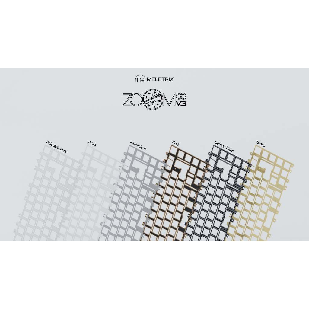 Meletrix Zoom65 V3 [Add-on Part] ส่วนเสริม Plate สำหรับคีย์บอร์ด Meletrix Zoom65 V3 Wireless 65% Lay