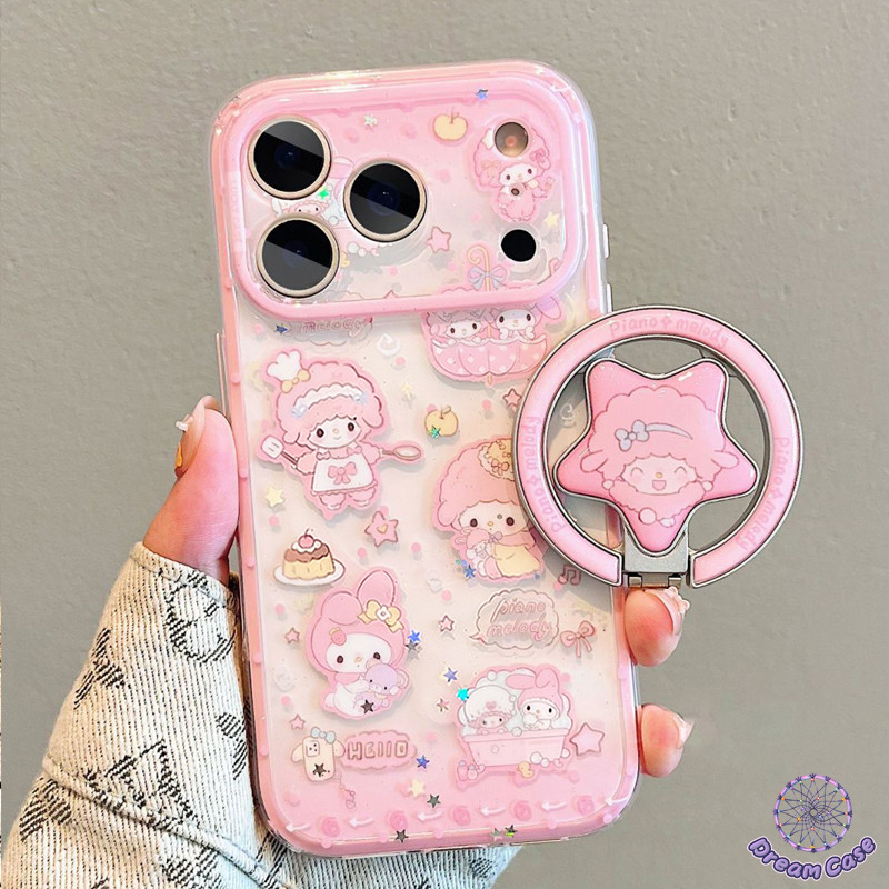 เคสไอโฟน17 13เคสใสทรายวาวลายการ์ตูน ม้า2026 น่ารัก สำหรับiPhone 11 17 AIR 13 16 15 14 12 Pro Max 15 7 8 16 Plus XR X XS