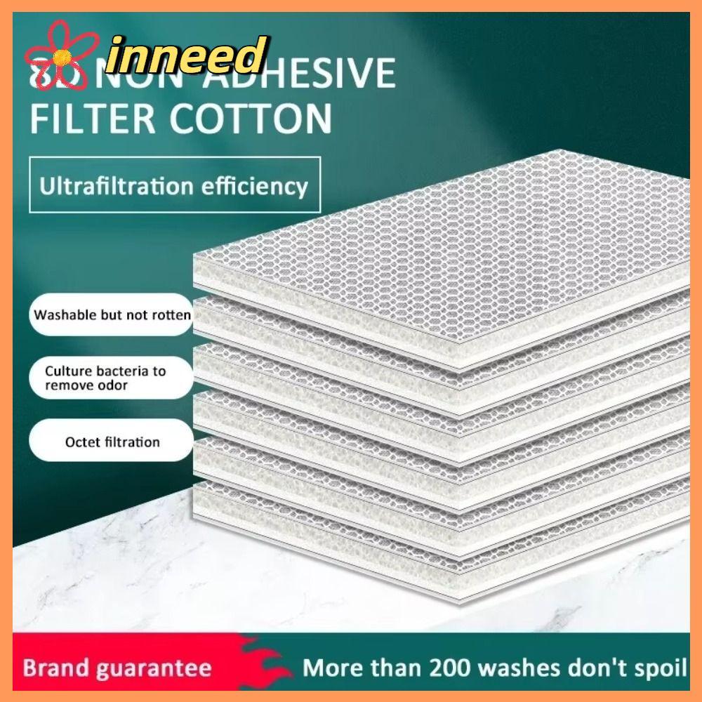 INNEED Aquarium Filter Sponge, 8D High-Density Fish Tank Filter Cotton, ทนทาน 8 ชั้นกรองชีวเคมีสําหร