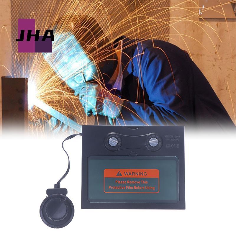 [JHA] เลนส์หมวกกันน็อคเชื่อม Auto Darkening TX500C 110*90 มม.แผงพลังงานแสงอาทิตย์เชื่อมเลนส์หมวกกันน