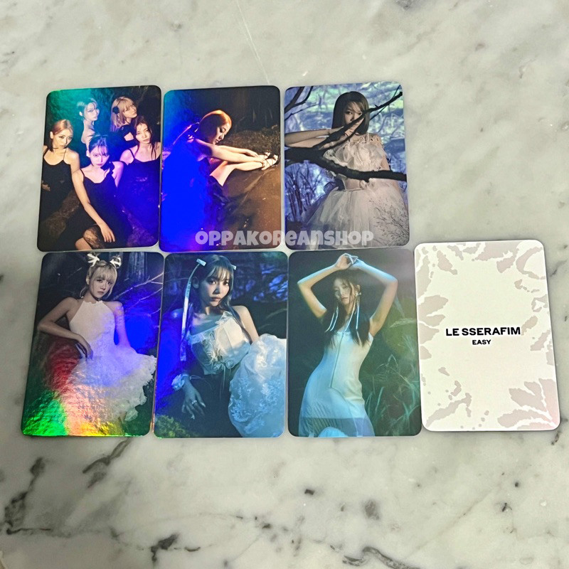 [READY] Photocard PC อย่างเป็นทางการ Le Sserafim Easy POB Benefit Musickor Sakura Kazuha Yunjin Eunc