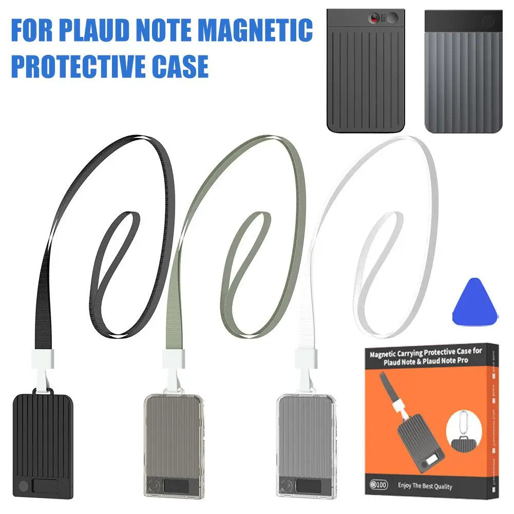สําหรับ PLAUD Note/Plaud Note Pro(2025) ซิลิโคนแม่เหล็กเครื่องบันทึกเสียงเคส TPU แบบบูรณาการสายนาฬิก