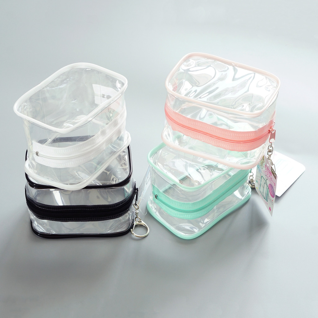 [พร้อมส่งในไทย] Oshikatsu Clear Pouch พวงกุญแจกระเป๋าใส สำหรับตุ๊กตาขนาด 11cm ของแท้ 100% จากญี่ปุ่น