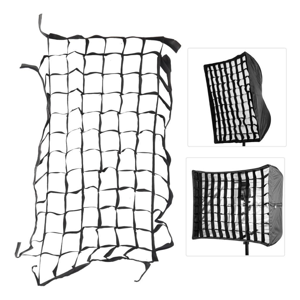 Alwaysonline พับได้ Softbox Honeycomb Grid Strip 19.7x27.6in Cellular Mesh สําหรับสตูดิโอถ่ายภาพการถ