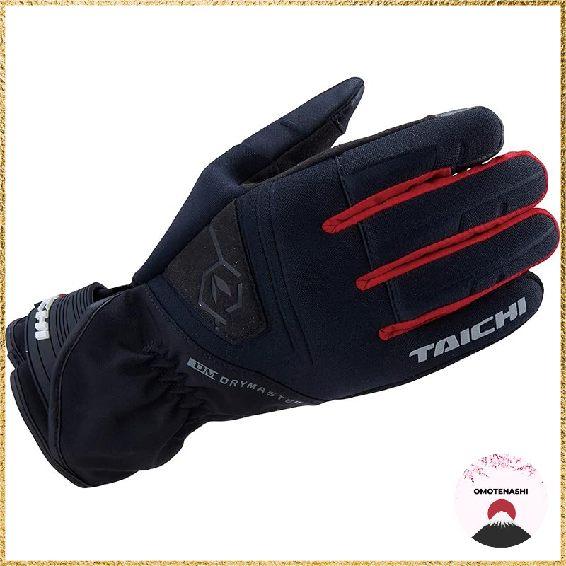 RS TAICHI All-Season Waterproof Motorcycle Gloves with Touchscreen Compatibility and Built-in Protec