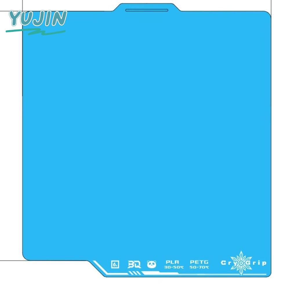 อุปกรณ์เสริมเครื่องพิมพ์ YUJIN, แผ่นสร้างสองด้านพื้นผิว, เหล็กสปริงทนทาน CryoGrip เคลือบสําหรับเครื่