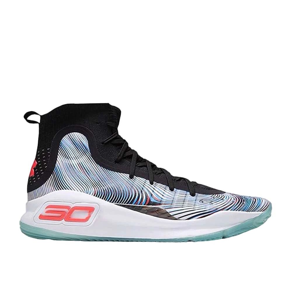 Under Armour Curry 4 Retro BlackWhiteMarathonRed Unused