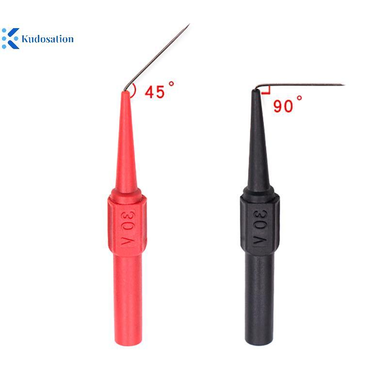 Kudosation มัลติมิเตอร์ปากกา Test Pin Test Probe อุปกรณ์วัด Clamp ทองแดง Test Lead Test Probes ปลั๊ก