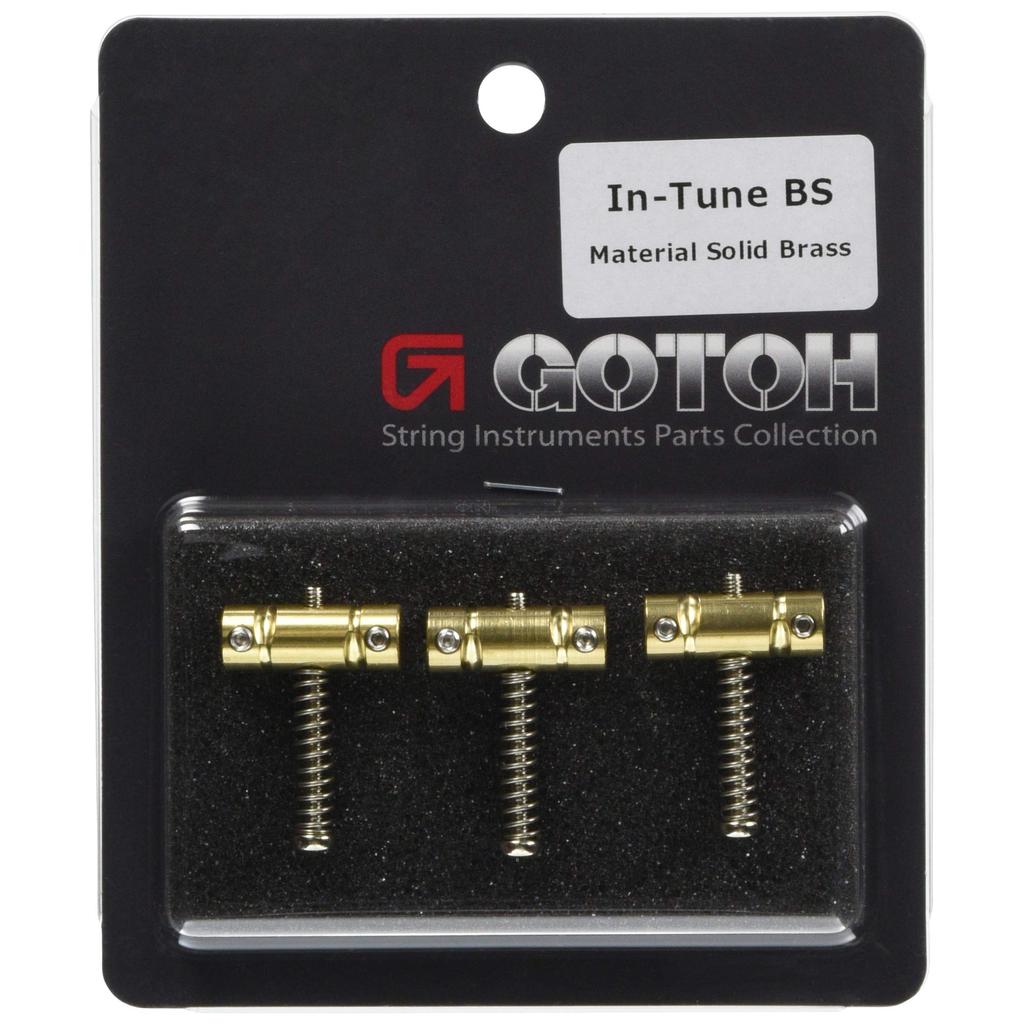 GOTOH Tele Bridge Saddles Brass PSS-ITB In-Tune 3pcs Set