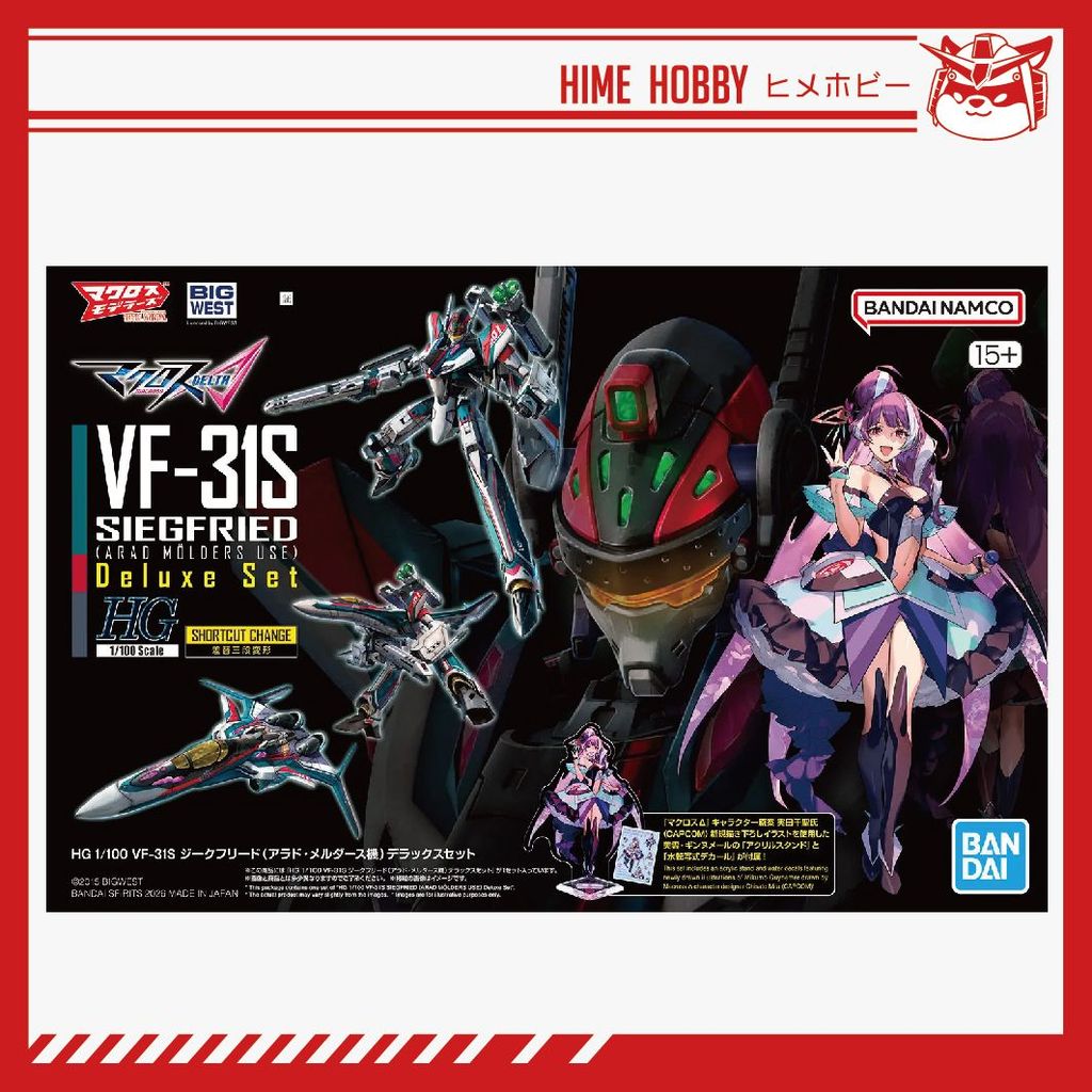 1/100 HG VF-31S Siegfried (Arad Molders) Deluxe Set