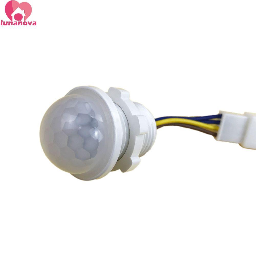 LUNANOVA สวิตช์ไฟ LED PIR Sensor Detector สมาร์ทสวิตช์ Sensitive Movement Sensor เปิดอัตโนมัติปิดแสง