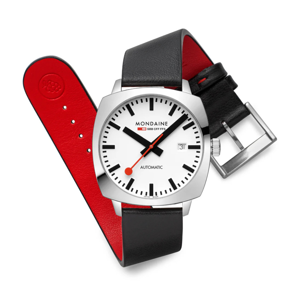 (New) Mondaine Cushion Automatic (MSL.3961B.LBV) นาฬิกา นาฬิกาข้อมือ