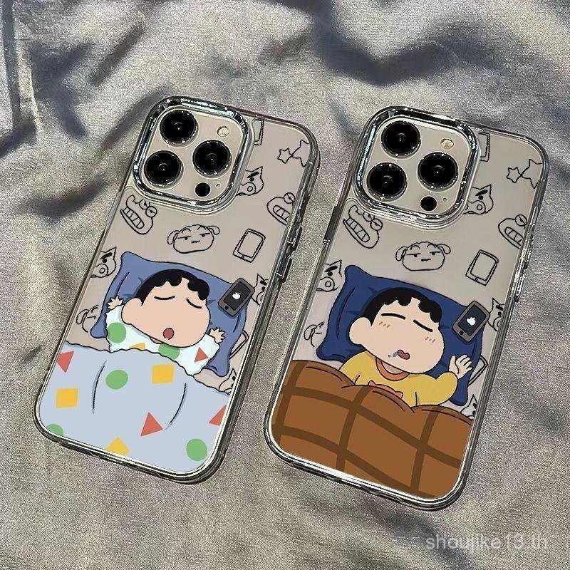 SAMSUNG Sleeping Xiaoxin กรอบโลหะเคสโทรศัพท์สําหรับSamsung A55 A21S A16 A05S A03A04E A35 A50 A24 A56