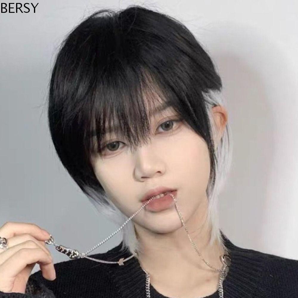 BESY MULLET WIG สังเคราะห์ ทนความร้อน เหมาะสำหรับคอสเพลย์และปาร์ตี้