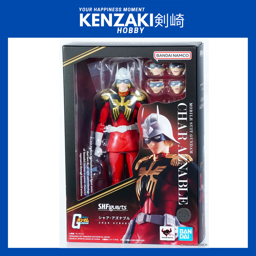 BANDAI SH FIGUARTS GUNDAM CHAR AZNABLE รูป