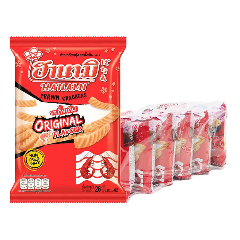 ฮานามิ ข้าวเกรียบกุ้ง 26 ก. x 6 (HANAMI Prawn Cracker 26 g x 6)