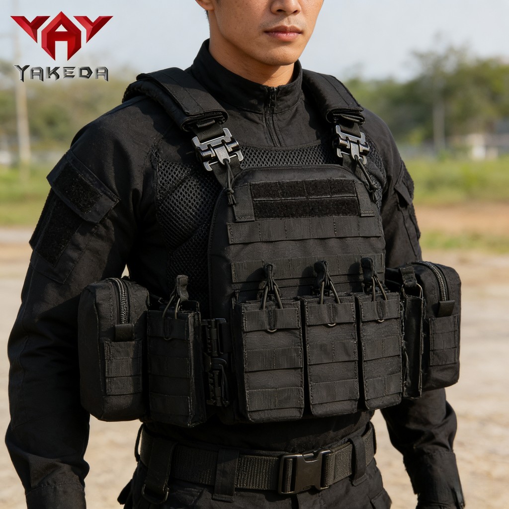 จัดส่งภายในประเทศ เสื้อเกราะยุทธวิธี  Yakeda 1000DCamouflage Quick-Drying Armor Clothes Trendy Design Reliable Durable Multi-Function Outdoor Protective Clothing ราคา ถูกที่สุด ดีลบีเคเค แกลเลอรีภาพที่ 5