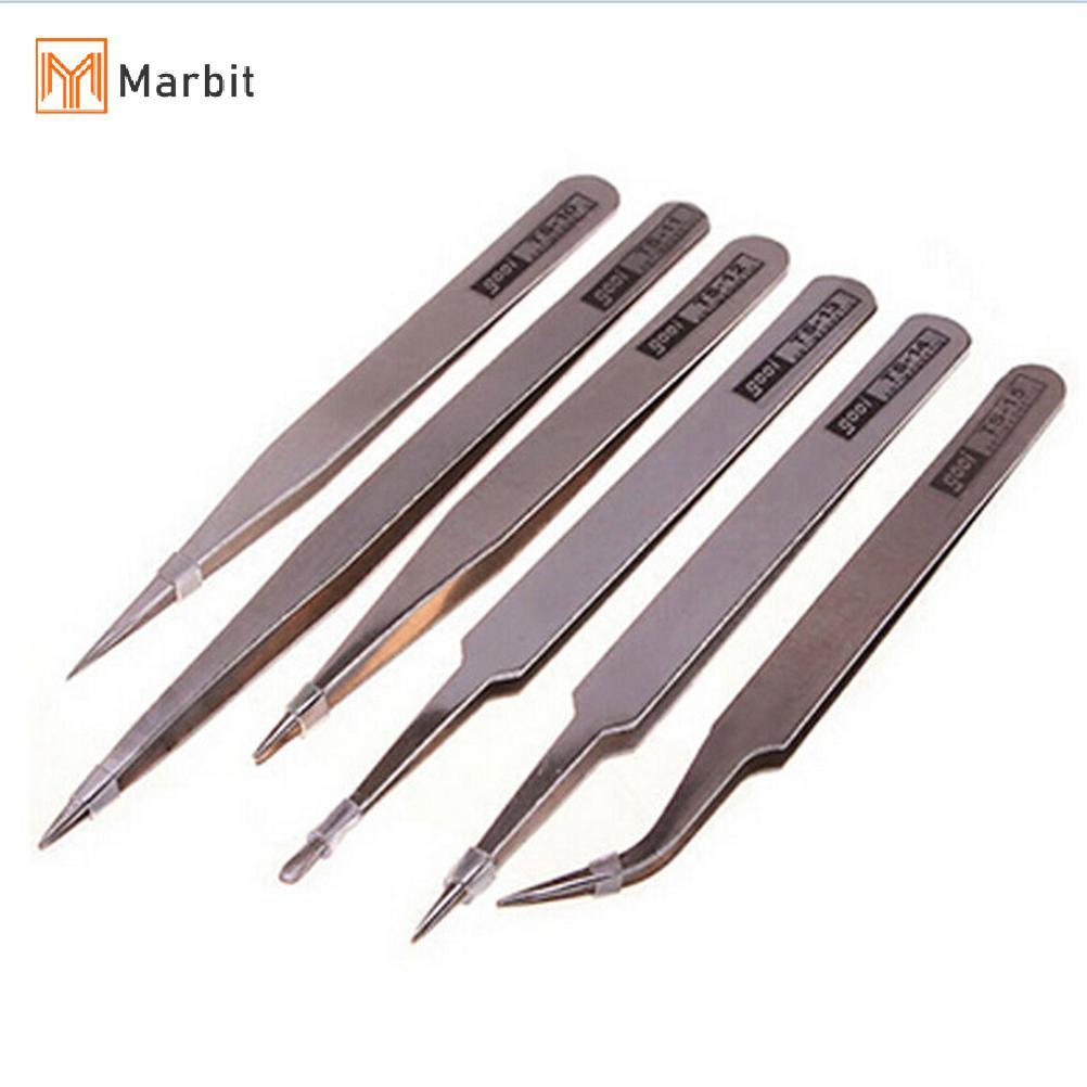Marbit 1 ชิ้นป้องกันแม่เหล็กแหนบสแตนเลสคีม Fine Kit ชุด Jewelers null