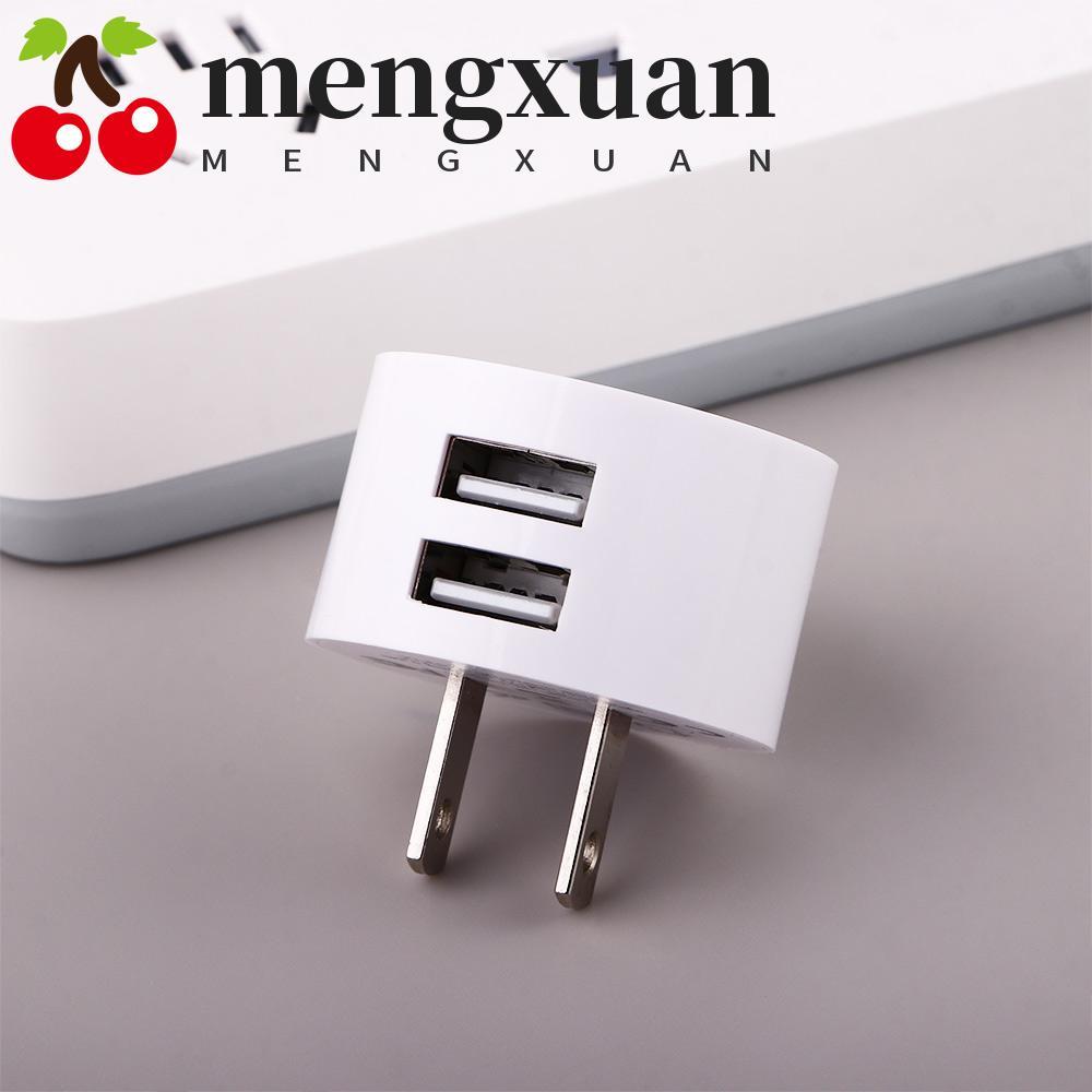 MENGXUAN Dual Usb Round Charger Travel Charger Charger Adapter Quick Charge EU 5V 2.1A Mini Adapter 