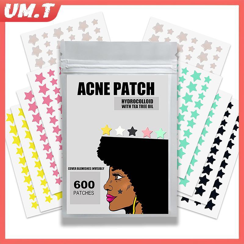 UM.T 300/600/1200 ชิ้น/เซ็ต Star Pimple Patch สิวที่มีสีสันที่มองไม่เห็น Skin Care Stiers คอนซีลเลอร