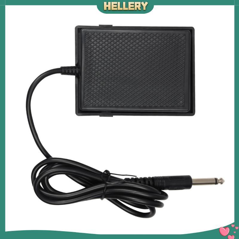 [HelleryTH] Universal Sustain Pedal Pedal สําหรับคีย์บอร์ดเปียโนอิเล็กทรอนิกส์กลองสีดํา