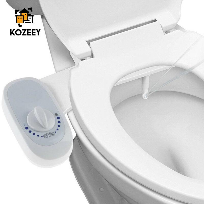 KOZEEY Bidet Fresh Water Spray Mechanical Bidet Toilet Seat Attachment Non-Electric